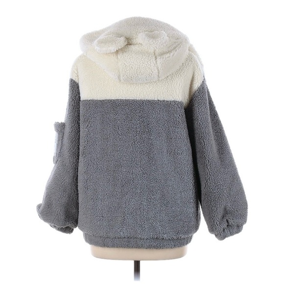 K studio Bear ears fleece jacket size 8 - Picture 2 of 6